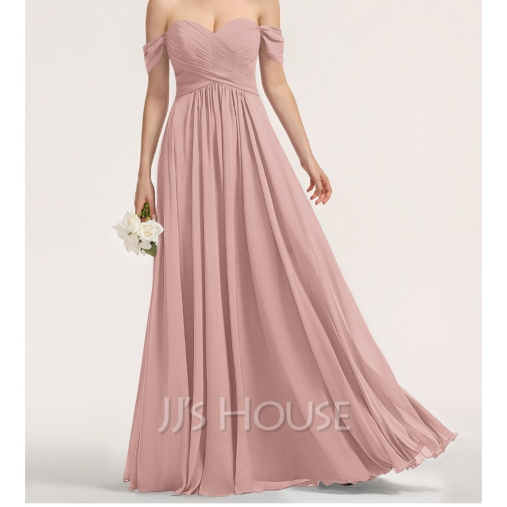 JJ’s house bridesmaids dress in Dusty Rose